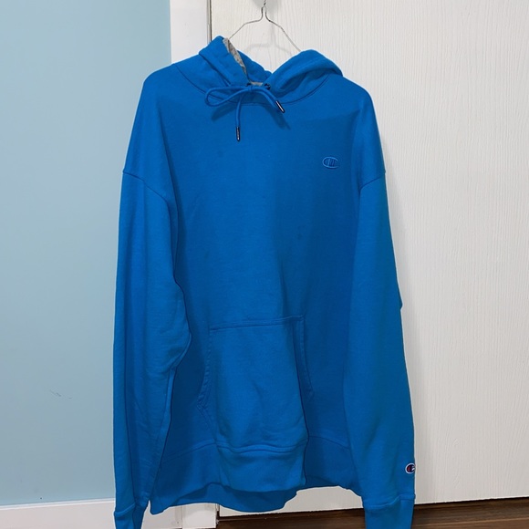 Champion Sweaters - blue champion hoodie